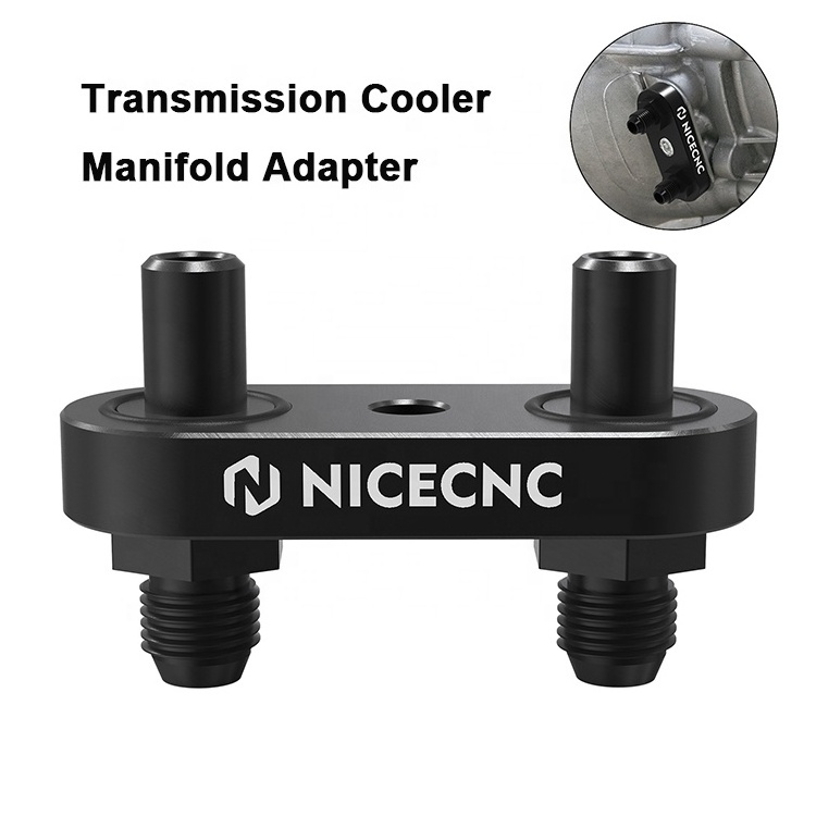 NiceCNC 6L80E 6L90E 8L90E Auto Transmission Oil Cooler Manifold Adaptor + Aluminum Throttle Body Spacer For Chevrolet For GMC