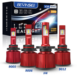 * Clearance Sales * Bevinsee 2x V35 H4 LED Fog Light High Beam 100W 15000LM White Lamp H4 9006 9012 HB3 9005 LED Headlight Bulbs