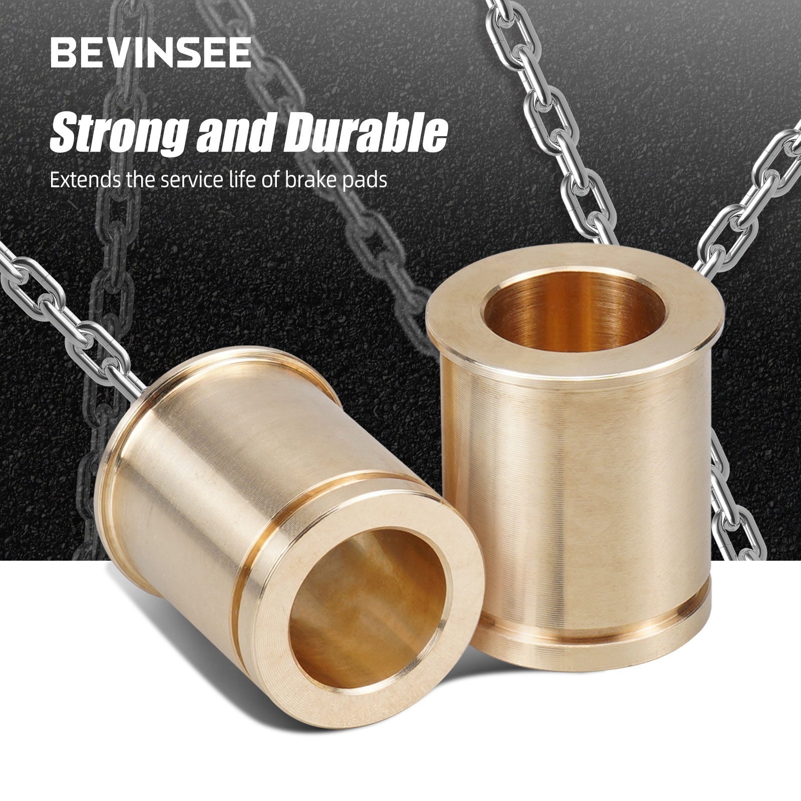 Bevinsee 2 pairs For BMW E46 E36 E30 E90 E85 E88 Z4 Brake Caliper Guide Bushing Kit Auto Part 325i Brake Caliper Guide Bushing