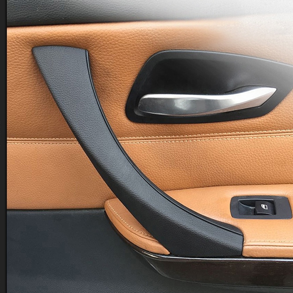 NiceCNC Front Rear Right Side Black Car Inner Door Pull Panel Handle For BMW E90 3Series