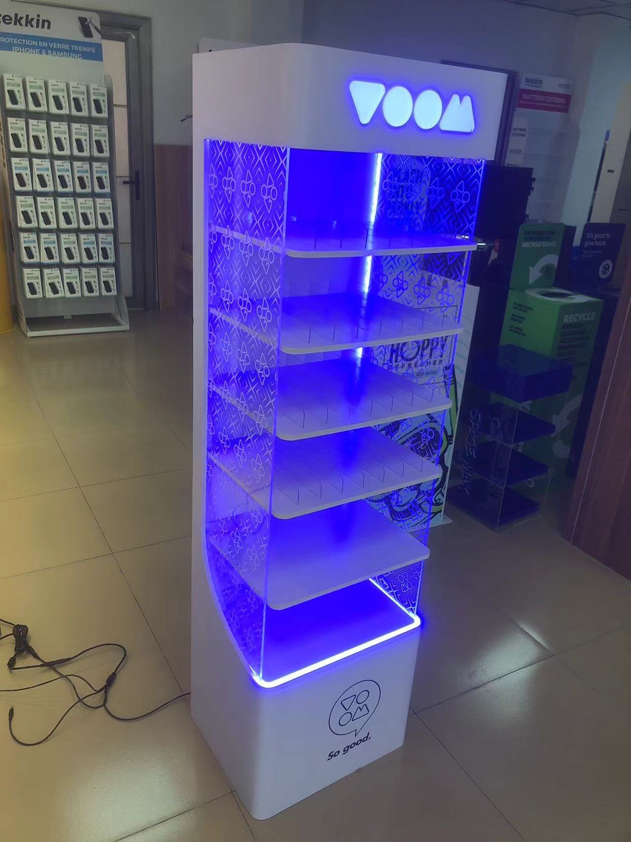 Lightup cigarette display rack smoke shop display racks tobacco station ...