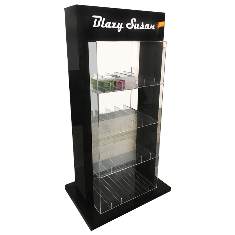 Smoke shop display racks tobacco station metal  display lightup cigarette display rack