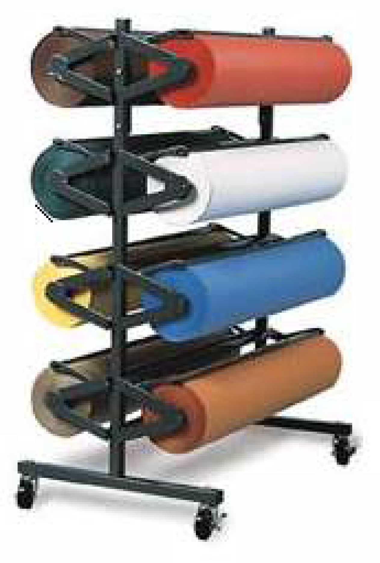 Heavy Duty Vinyl Roll Cloth Fabric Display Stand Storage Rack