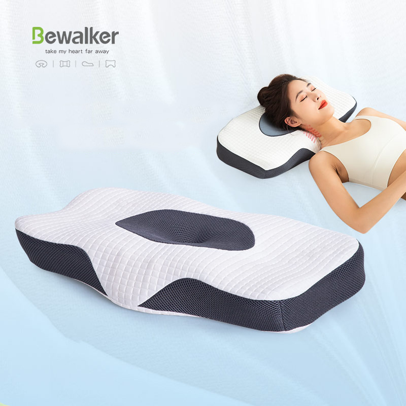 Bewalker  Ergonomic Cervical Pillow For Sleeping Orthopedic Support Pillows Odorless Contour Neck Pain Memory Foam Pillow