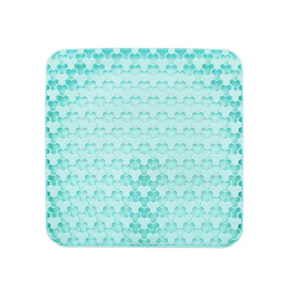 Car silicone cushion summer cool cushion car breathable four seasons seat  single office honeycomb silicone cushion