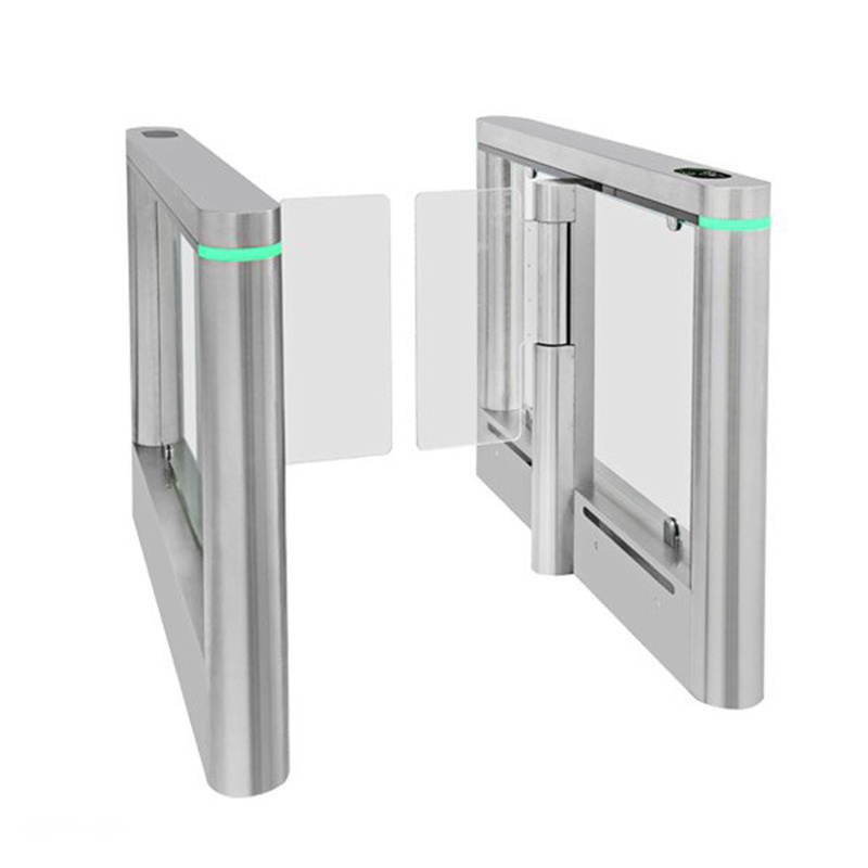 Gate  flap barrier face recognition and thermal detection access control swing turnstile