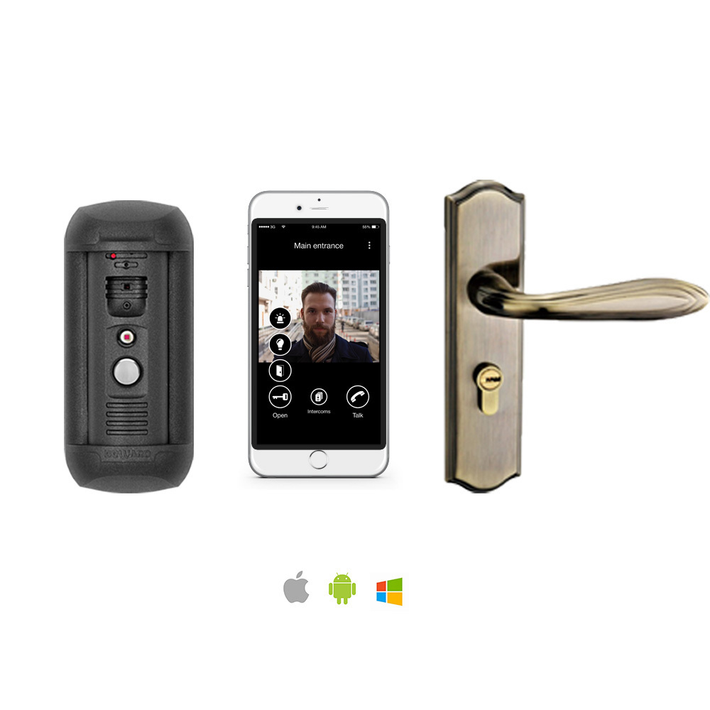 VOIP sip video door intercom phone systems for door opener