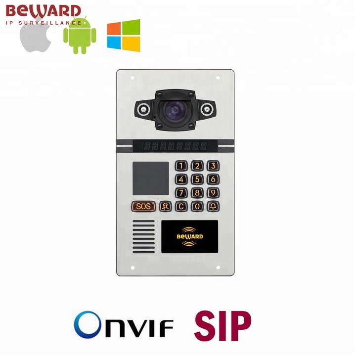 Beward Apartment building Wired Video Door Phone RFID intercom system