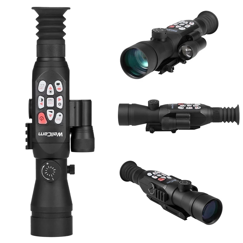 Night vision scope 1080P digital 300 yards IR day and night rangefinder night vision hunting scope