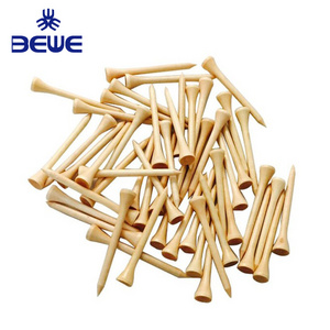 Low MOQ OEM Printing Cheap 54mm/70mm/83mm Bamboo Golf Tees