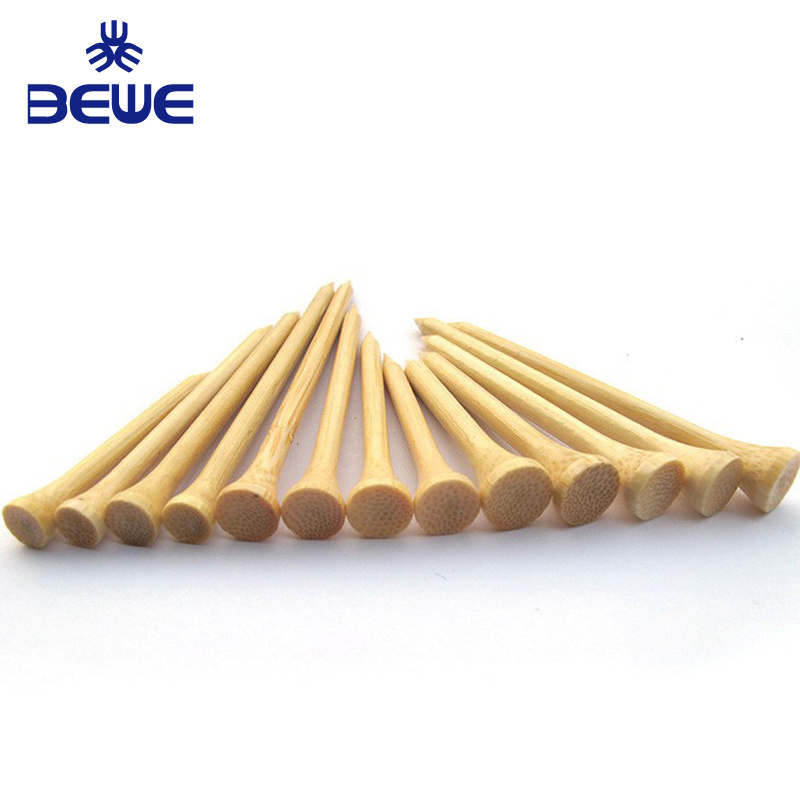 Low MOQ OEM Printing Cheap 54mm/70mm/83mm Bamboo Golf Tees