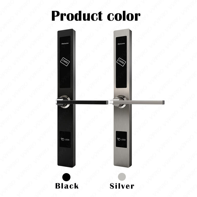 VVPRO rf Card Electronic Durable Good Price Door Handle Lock Smart thin Hotel System Door Lock 1019R