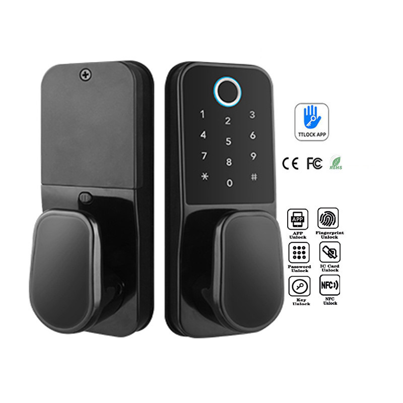 Zinc Alloy Security Keyless Digital Lock Electronic TTlock Fingerprint Smart door lock for Home Airbnb Apartment