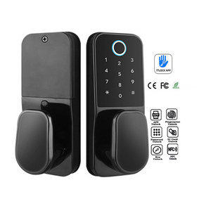 Zinc Alloy Security Keyless Digital Lock Electronic TTlock Fingerprint Smart door lock for Home Airbnb Apartment