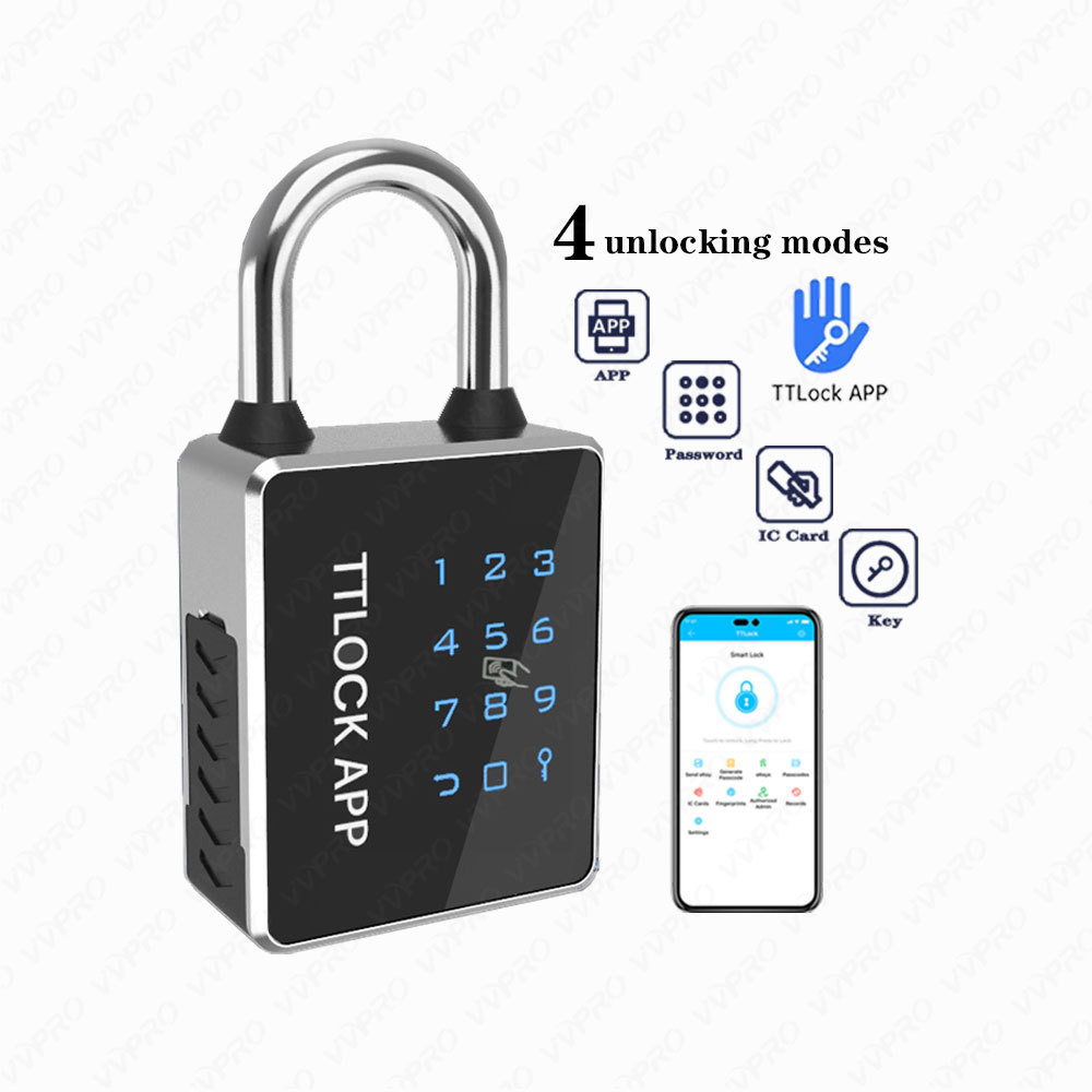 Security Combination NFC Padlock Ttlock App Padlocks and Keys in Bulk Smart Padlock T55C