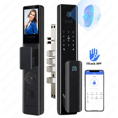 3d Face Recognition Lock Electronic Biometric Fingerprint Door Lock TTlock Tuya APP Digital Door Lock