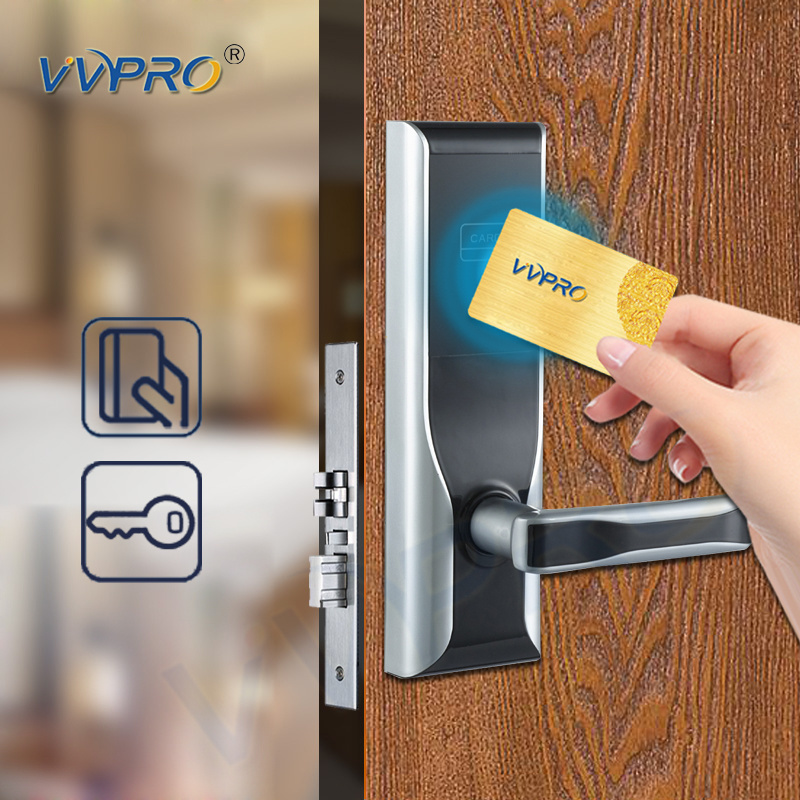 RFID Card Security Electronic Hotel Lock For Hotel Apartment Airbnb Rental Room