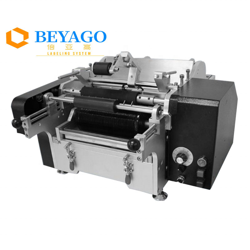 Semi Automatic Glass Bottle  Wet Cold Glue Paper Sticker Labeling Machine