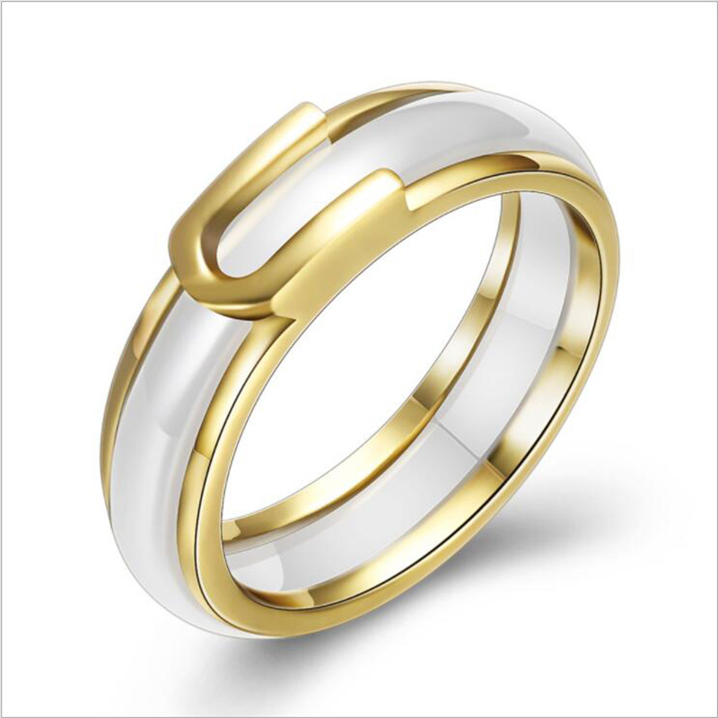 2019 Cheap Price Jewelry 316L Stainless Steel Ceramic Wedding Ring