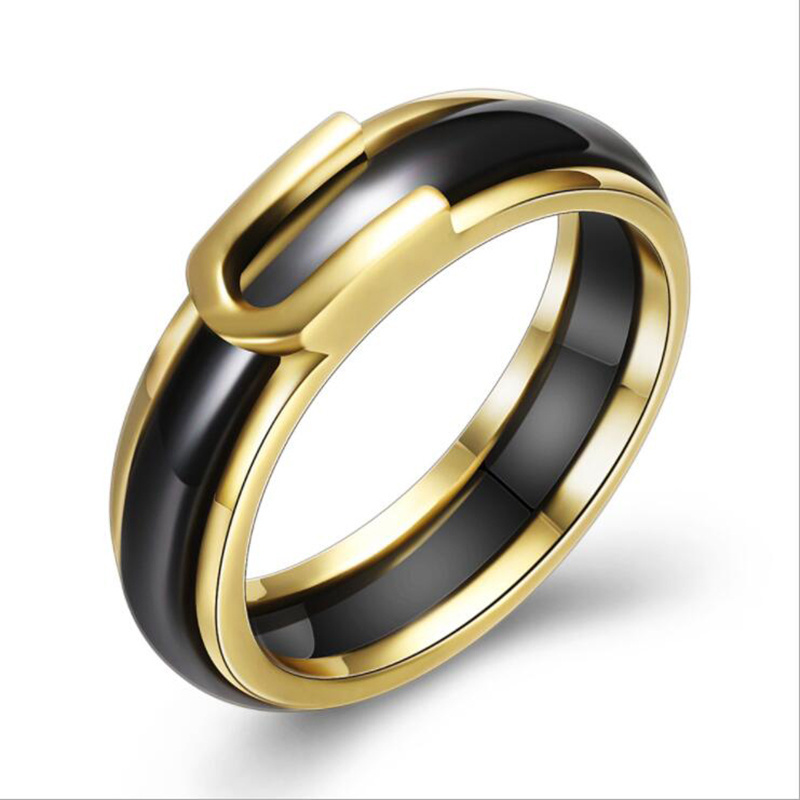 2019 Cheap Price Jewelry 316L Stainless Steel Ceramic Wedding Ring