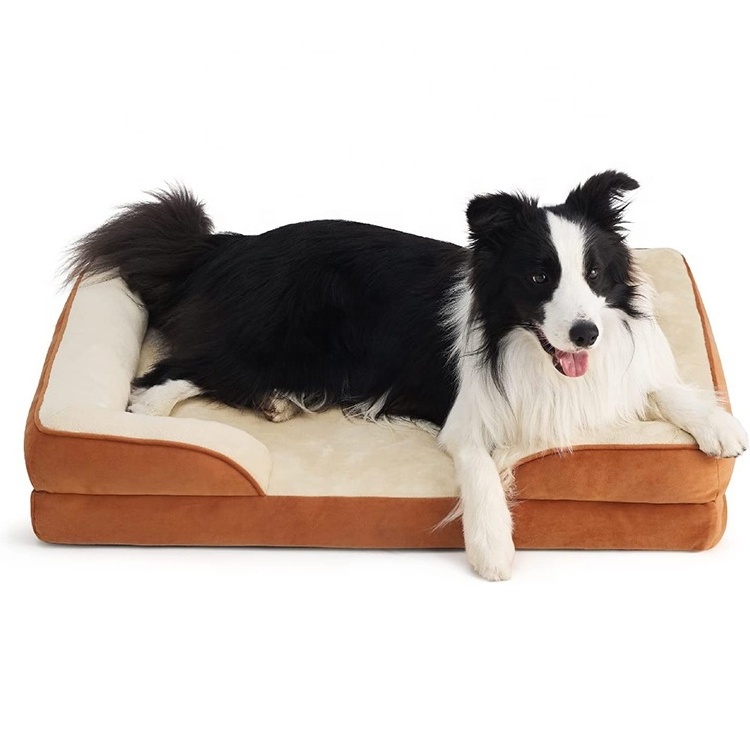 Pet sofa mattress removable and washable waterproof medium and large dog customization memory foam dog bed