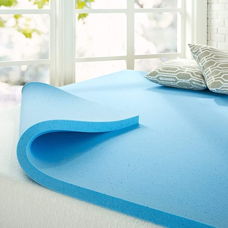 Double Size 2 Inch Full Bed polymer elastic gel foam mattress topper cooling