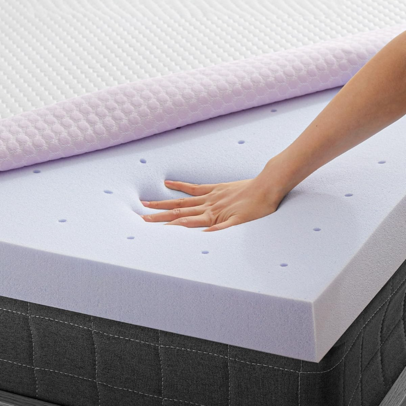 3 Inch Gel Memory Foam Bed Mattress Topper for Pressure Relief, Premium Soft Cooling Sleep