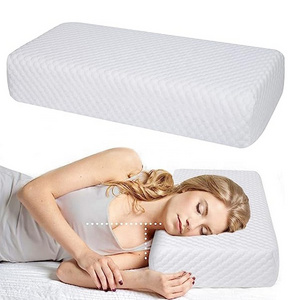 Square Pillow for Side Sleepers Slow Rebound Memory Foam Pillow Cube for Neck Support