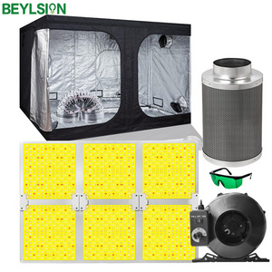 240*120*200CM Hydroponic Indoor Large Grow Tent Grow Box Full Kit+1 pc 6 Inch Fan and Filter Set+1x6000WSC Grow Lights EU Stock