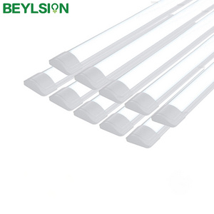 10PCS/LOT PLUMFSION AC85-265V 40W 30W 20W 10W 120CM -30CM Aluminum+PC Purification Fixture Flat LED Batten Light Tube Lamps