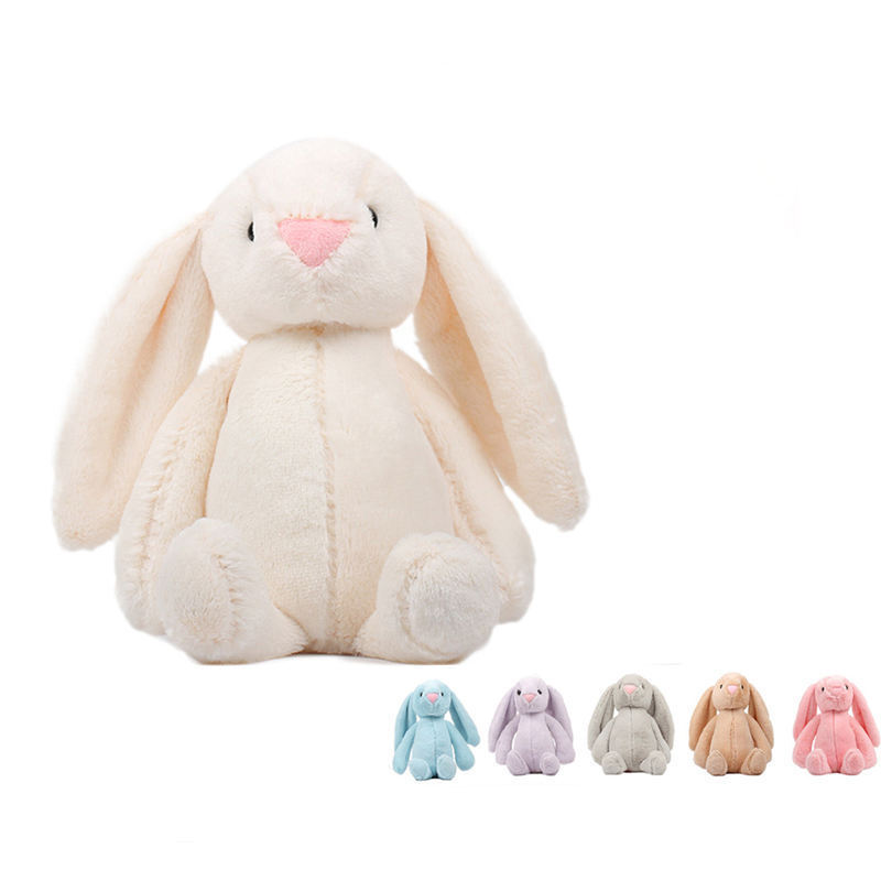 Hot sale 30cm Easter Rabbit Plush Bunny Long Ear Color Stuffed Soft Bunny Animal Plush Bunny Toy