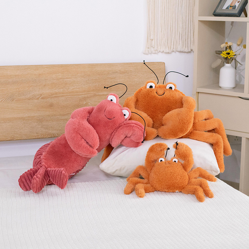 22cm Lobster Crab plush free sample stuffed animal plush toy