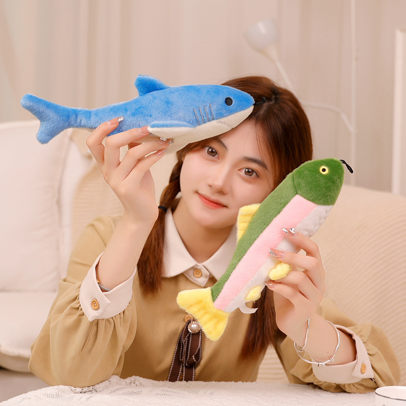 Shark Turtle Crocodile Press Plush Sound Custom Plush Toy Manufacturer Stuffed Animal Toys Promotional Voice Hanging Accessories