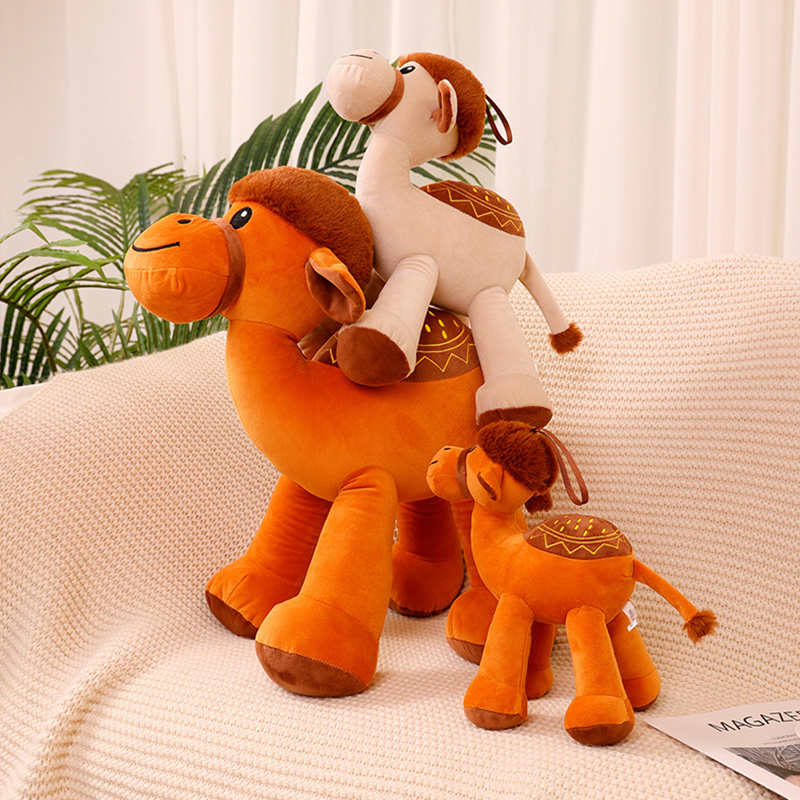 Custom Soft Animal toys Stuffed Arabic Camel Plushies Plush Mascot toy