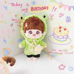 Custom Anime Style Factory Made Plushie Stuffed Doll Kpop Korean Idol Doll and Japanese Style Cartoon Clothes Custom Plush