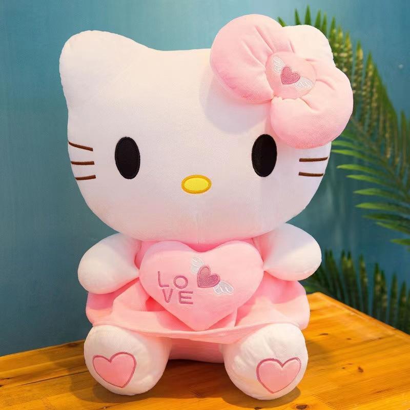 Factory price Wholesale Cartoon Hello Cat Kitty Plush Toys stuffed animal kitties for kids