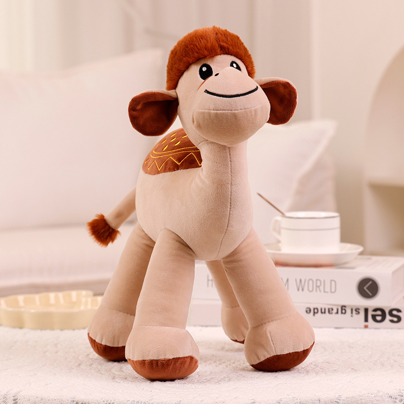 Custom Soft Animal toys Stuffed Arabic Camel Plushies Plush Mascot toy