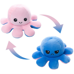 Custom Soft Animal Flip Plush Toy Stuffed Animals Toys Cute Plush Cartoon Doll Octopus Flip Reversible Octopus Plush Bed Pillows