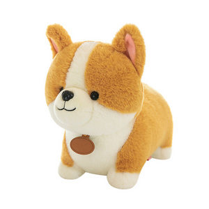 wholesale Corgi plush toy dog pillow cute puppy doll artificial dog plush stuffed dog toy