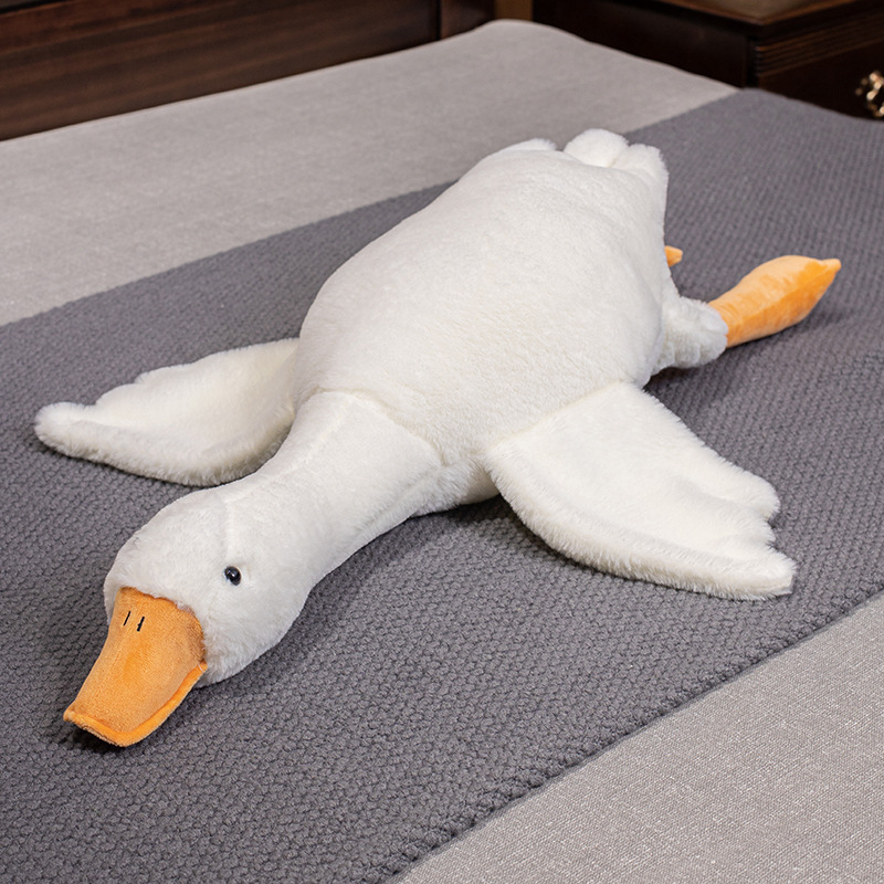 Custom Plush Toy Manufacturer Cute Giant Huge Goose Sleeping Plush Soft Plush Swan Bed Pillows Plush Stuffed Animal Toys Goose