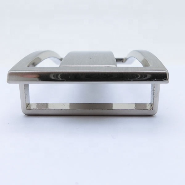 35mm China Man Silver Brand Light Belt Buckles For Leather Belt Luxury Hollow Design Plate Belt Buckles