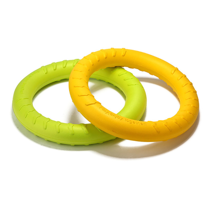 EVA Pet Dog Toys Ring Water Floating Outdoor Fitness Flying Discs Interactive Training Ring For Dogs