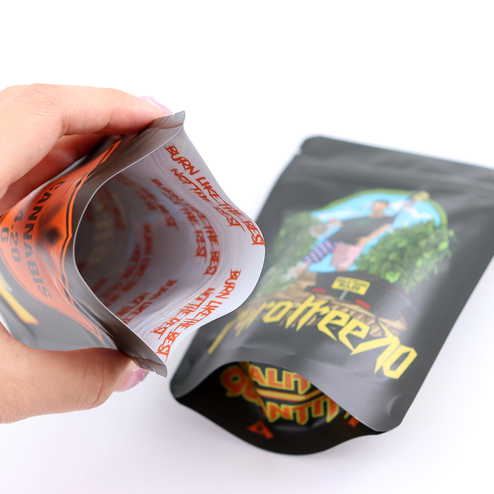 Custom 35g ziplock bags stand up pouch tobacco candy gummies small plastic baggys mylar bags