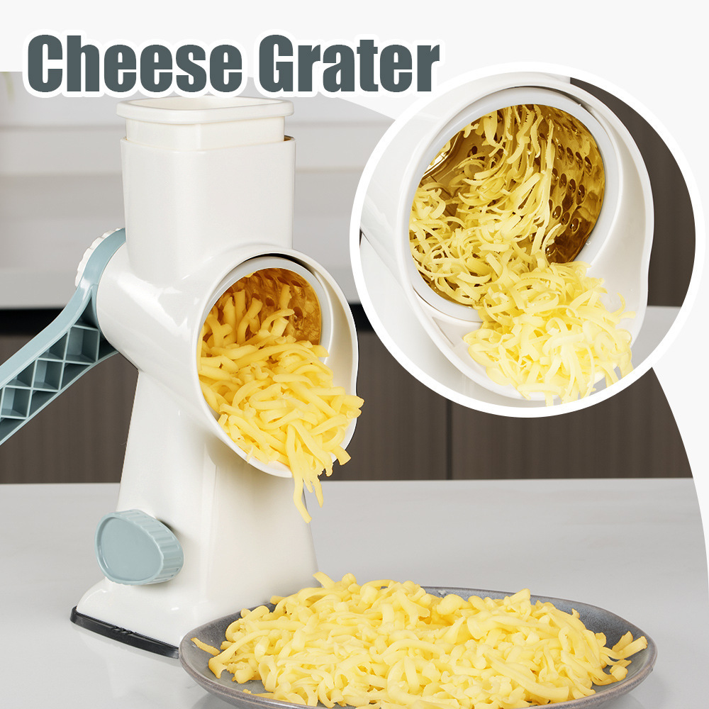 Amazo hand-cranked drum shredder shredded cheese grater potato cucumber slicer multi-function vegetable chopper