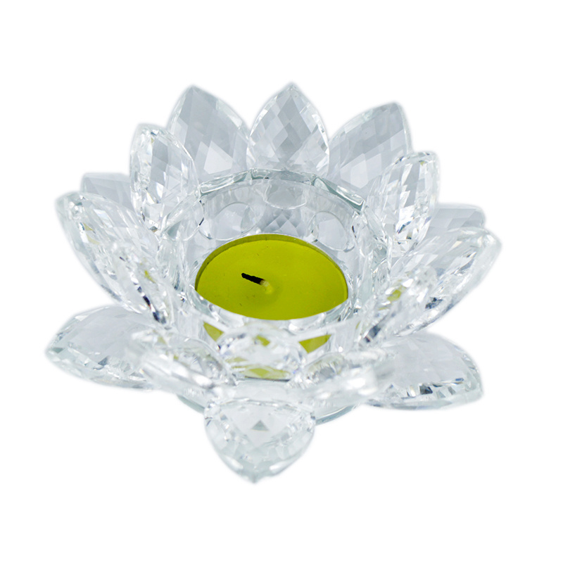 Crystal Lotus Flower Candle Holder Islamic Wedding Favors