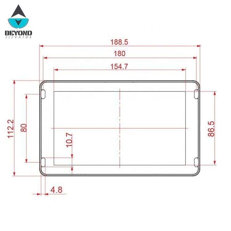 Monarch elevator display board MCTC-HCB-T647/ 7INCH TFT picture display with arriving chime LED