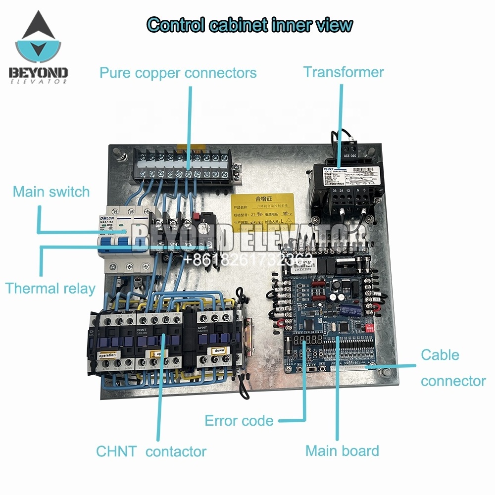 Elevator controller system full kit 3 floors for dumbwaiter and cargo lift with call panels and connection wire limit switch