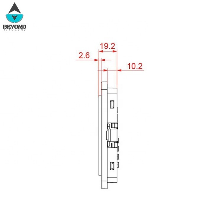 Monarch elevator display board MCTC-HCB-T647/ 7INCH TFT picture display with arriving chime LED