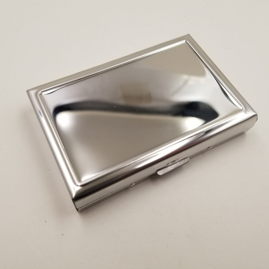 Slim Metal Stainless Steel Tobacco Tube Cigarette Box Case Holder