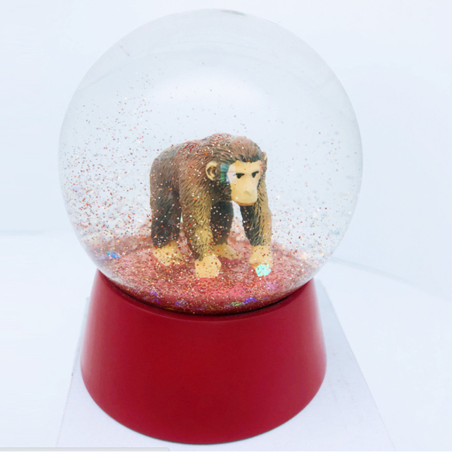 Souvenir Panda Polyresin Snow Globe Crystal Glass Ball Decoration